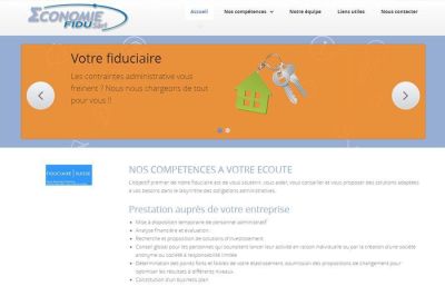 Economiefidu website built by IdealPC