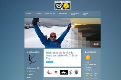 Le Crêt du Puy website built by IdealPC