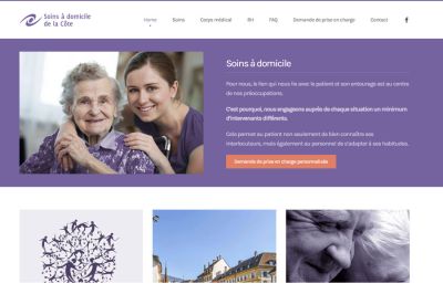 Soins à domicile de la côte website built by IdealPC