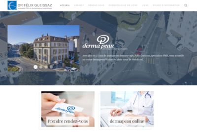Dermpeau website built by IdealPC